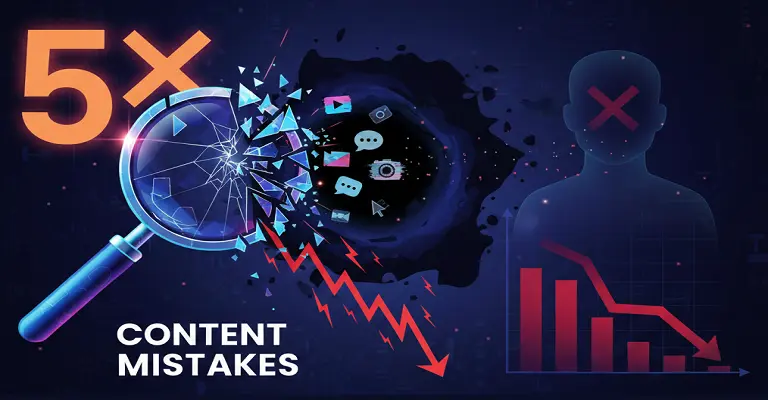 5 Content Mistakes That Are Killing Your Online Visibility